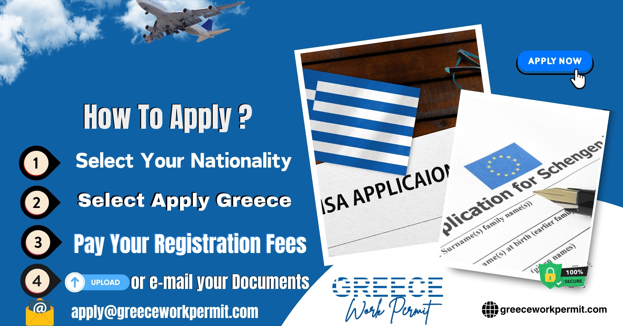 Greece Work Permit Visa & Business Resident Visa Requirements for Citizens of Namibia